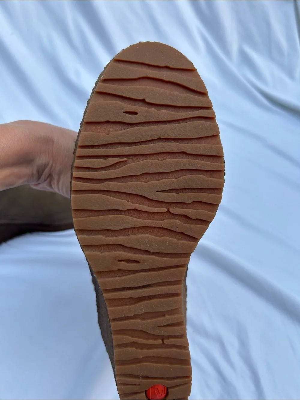 Merrell Brown Suede Wedge Ankle Boots